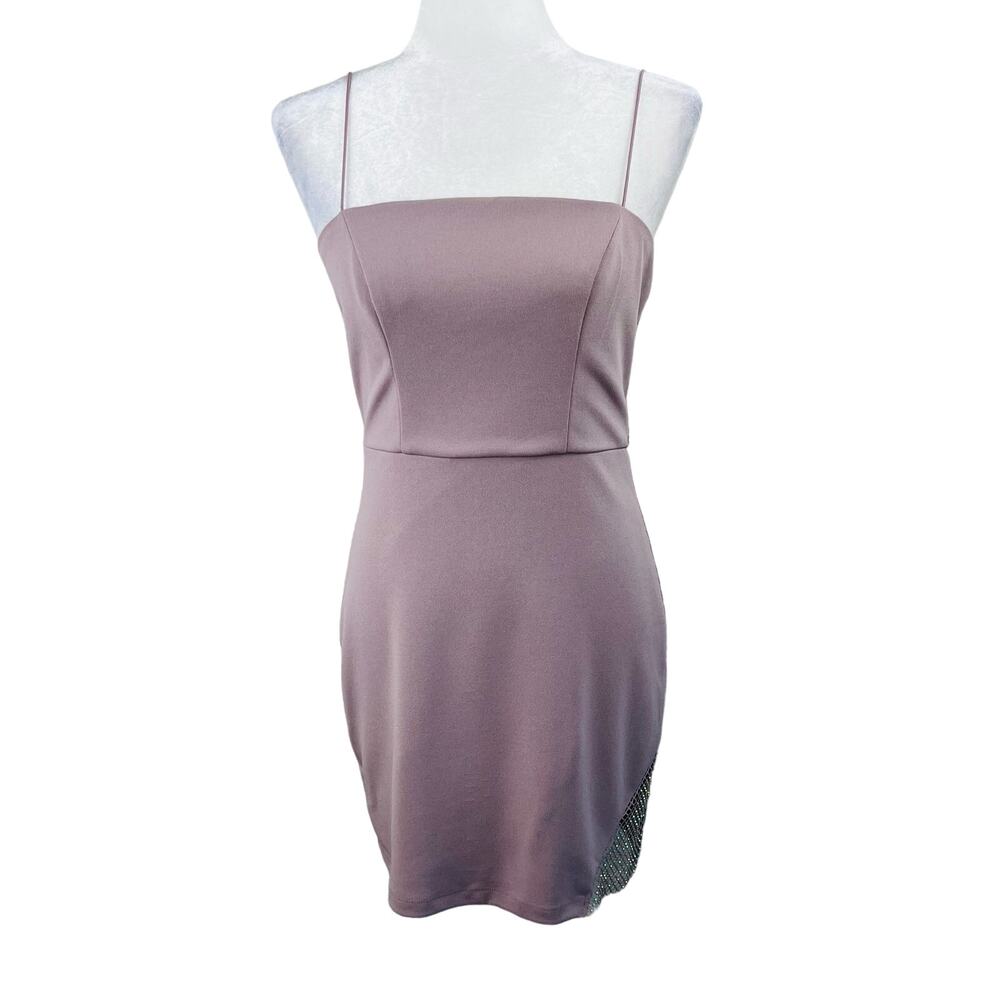 Speechless Corset Style Sleeveless Mini Slip Dress Mauve Junior Medium NWT